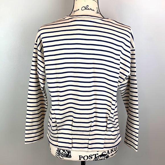 Vineyard Vines Striped Gathered Hem Top NWT - Picture 3 of 6